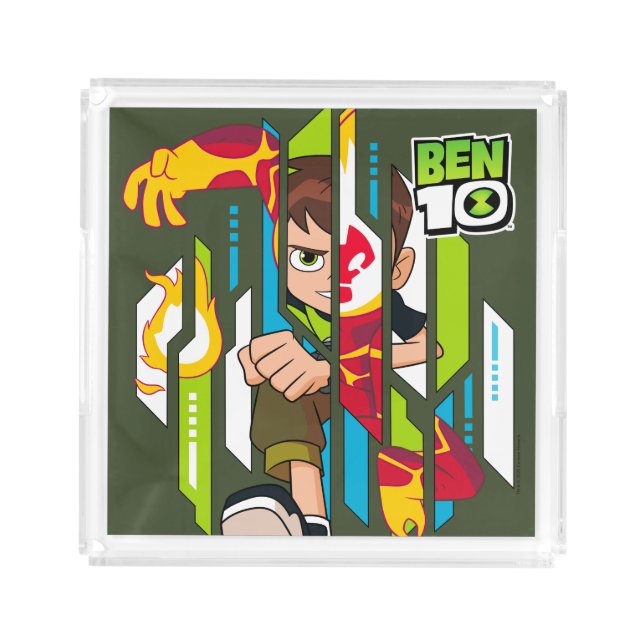 Ben 10 Heatblast DNA Transformation Acrylic Tray (Front)