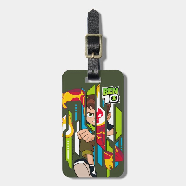 Ben 10 Heatblast DNA Transformation Luggage Tag (Front Vertical)