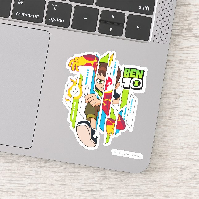 Ben 10 Heatblast DNA Transformation Sticker (Detail)
