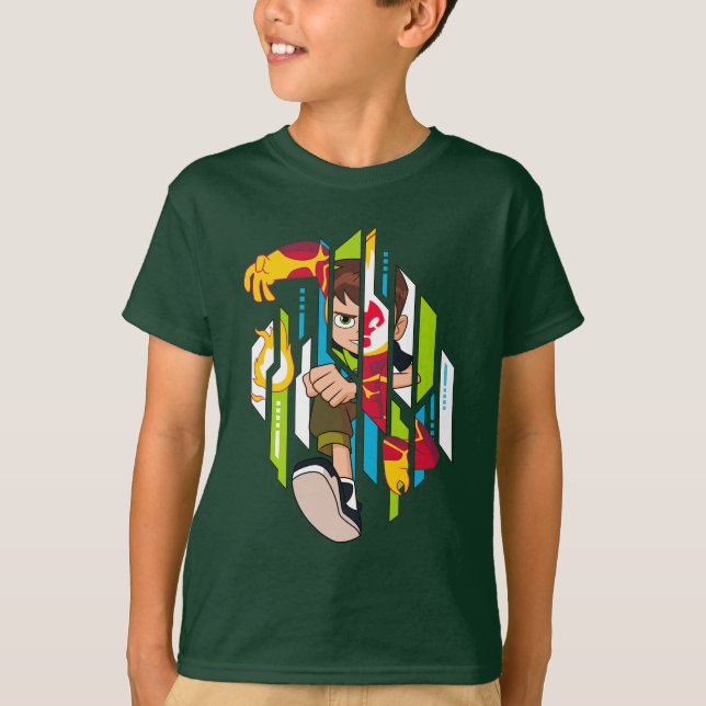 Ben 10 Heatblast DNA Transformation T-Shirt (Front)