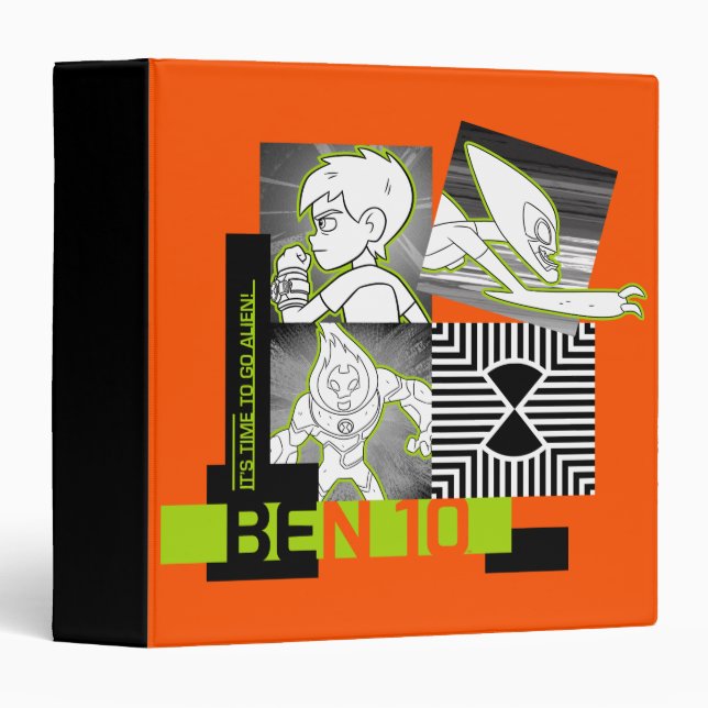 Ben 10 - It's Time To Go Alien 3 Ring Binder (Front/Spine)