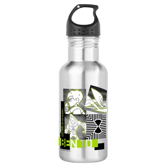 Ben 10 - It's Time To Go Alien Stainless Steel Water Bottle (Front)