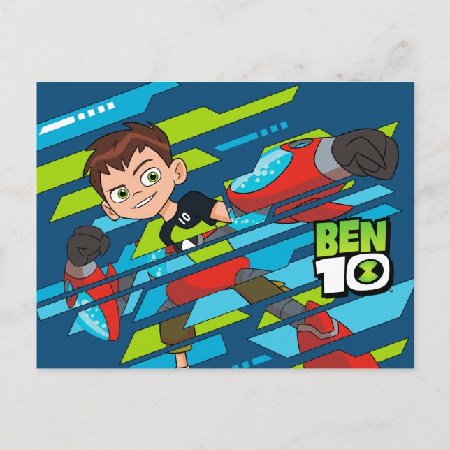 Ben 10 Overflow DNA Transformation Invitation Postcard (Front)