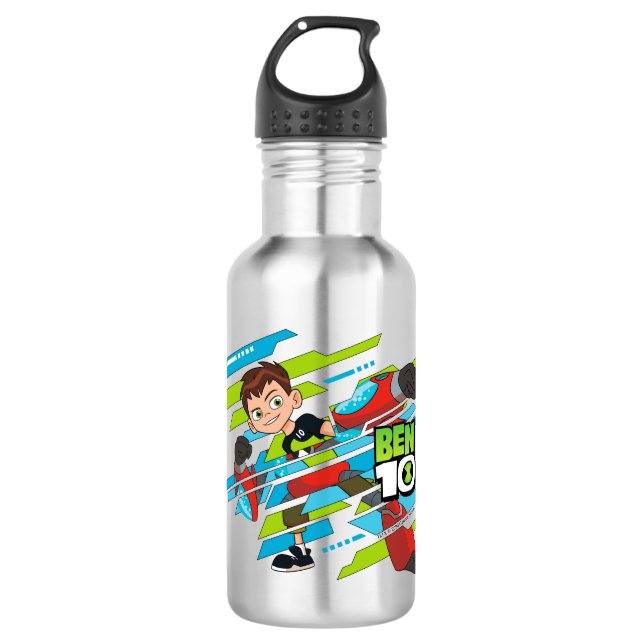 Ben 10 Overflow DNA Transformation Stainless Steel Water Bottle (Front)