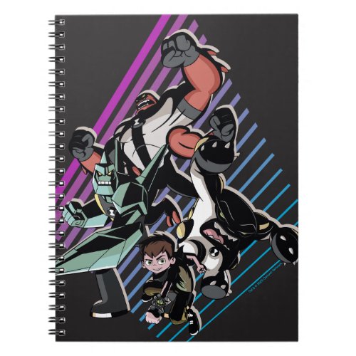 Ben 10 Retro Alien Group Graphic Notebook
