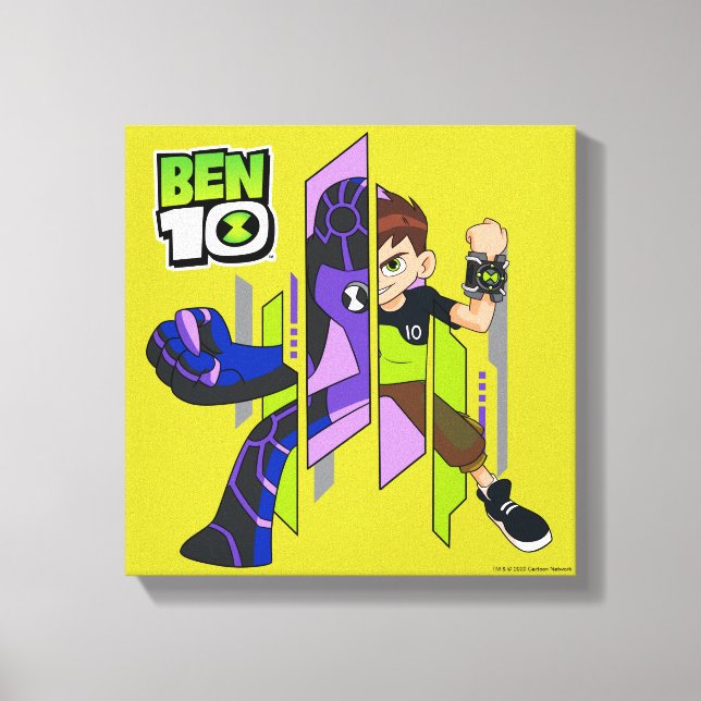 Ben 10 Upgrade DNA Transformation Canvas Print (Front)