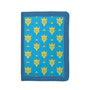 Ben Beast Head Pattern Tri-fold Wallet
