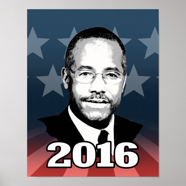BEN CARSON 2016 CANDIDATE POSTER (Front)