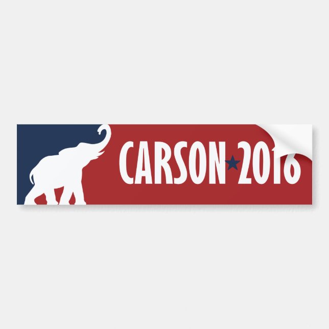 Ben Carson 2016 GOP Candidate Bumper -.png Bumper Sticker (Front)