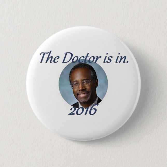 Ben CARSON 2016 Pinback Button (Front)