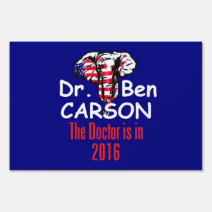 Ben CARSON 2016 Yard Sign