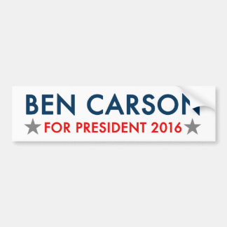Ben Carson for President 2016 bumper sticker