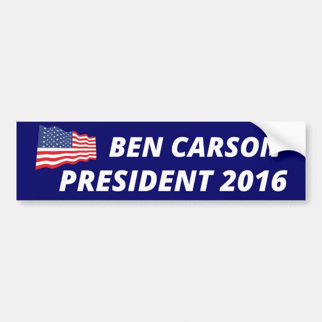 Ben Carson For President Bumper Sticker (Front)
