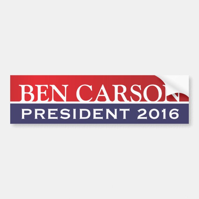Ben Carson for President Bumper Sticker (Front)