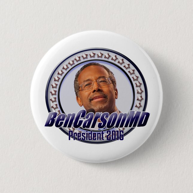 Ben Carson for President Button (Front)