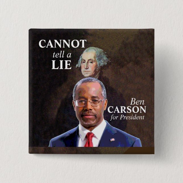 Ben Carson for President Button (Front)