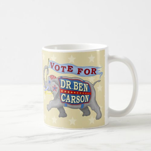Ben Carson President 2016 Republican Elephant Coffee Mug