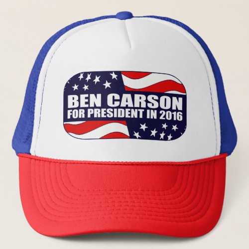 Ben Carson President 2016 Trucker Hat