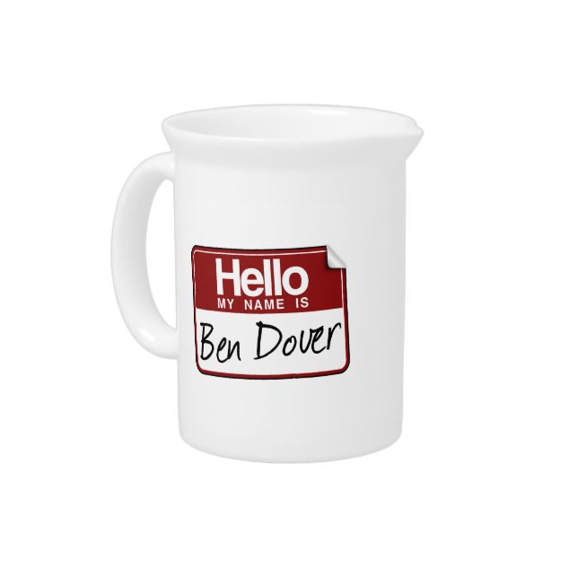 BEN DOVER DRINK PITCHER (Left)