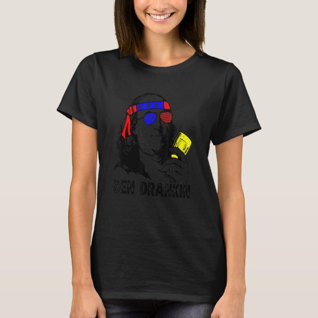 Ben Drankin 4th Of July 2022 Men Women Usa Flag T-Shirt (Front)