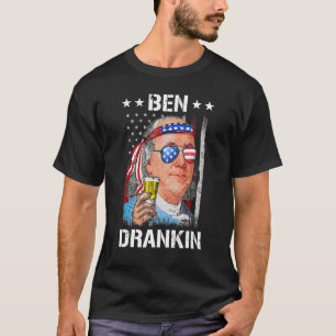 Ben Drankin 4th Of July Benjamin Franklin Men Amer T-Shirt