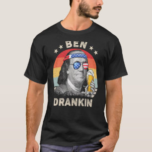 Ben Drankin 4th Of July Benjamin Franklin Men Amer T-Shirt