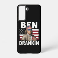 Ben Drankin Beer 4th of July Vintage Flag Funny