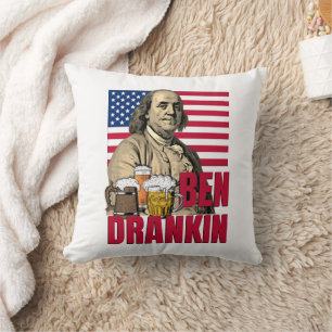 BEN DRANKIN July 4th Throw Pillow