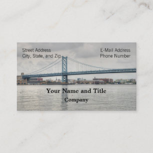 Ben Franklin Bridge Business Card