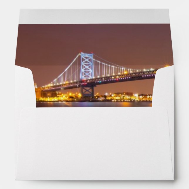 Ben Franklin Bridge Envelope (Back (Bottom))