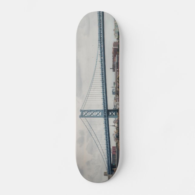 Ben Franklin Bridge Skateboard Deck (Front)