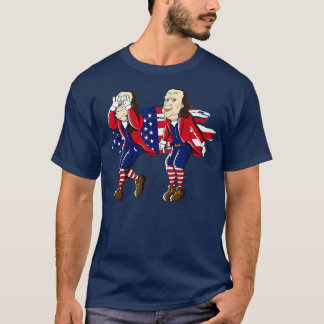 Ben Franklin Griddy American Flag 4th of July T-Shirt