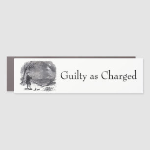 Ben Franklin Guilty as Charged Car Magnet