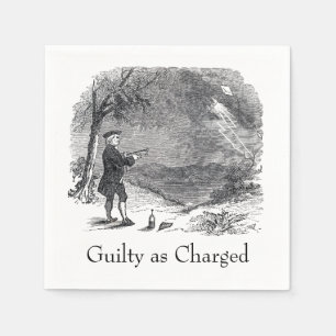Ben Franklin Guilty as Charged Napkins
