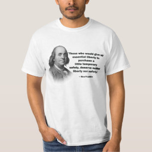 Ben Franklin gun control quote - Men's Shirt