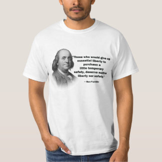Ben Franklin gun control quote - Men's Shirt