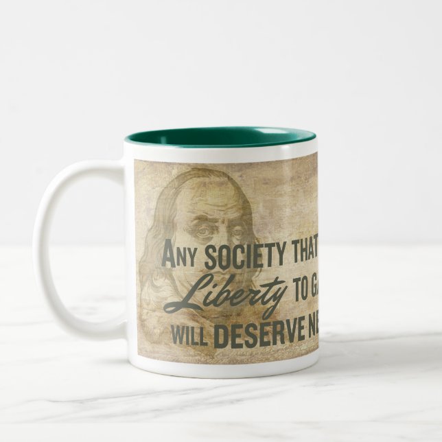 Ben Franklin Mug (Left)