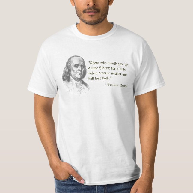 Ben Franklin on Liberty T-shirt (Front)