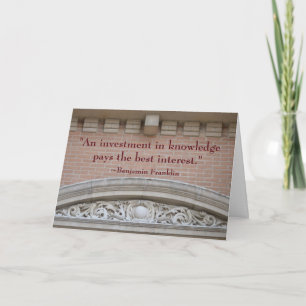 Ben Franklin PhD in Finance Graduation Card