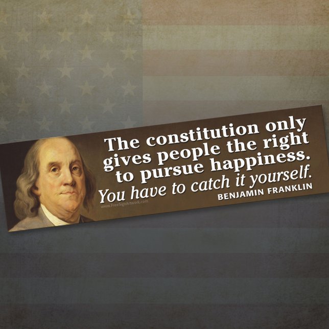 Ben Franklin Quote on the Constitution Bumper Sticker (Creator Uploaded)