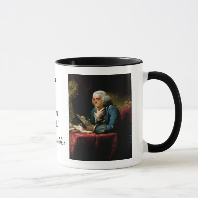Ben Franklin Quote "The U. S. Constitution..." Mug (Right)