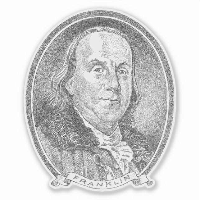 Ben Franklin Sticker (Front)