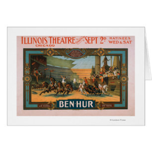 Ben-Hur at Chicago's Illinois Theatre Poster Cards