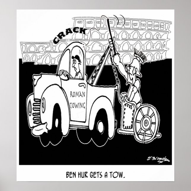 Ben Hur Gets a Tow Poster (Front)