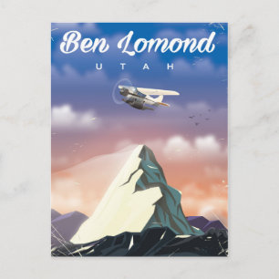 Ben Lomond,Utah travel poster Postcard