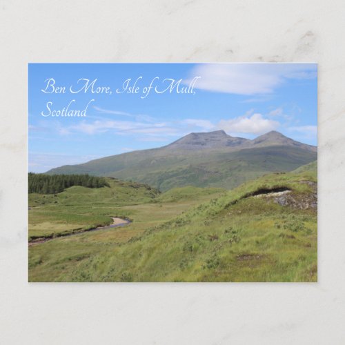 Ben More Mountain Isle of Mull Scotland Postcard