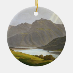 Ben Nevis, plate XII from 'Scenery of the Grampian Ceramic Ornament