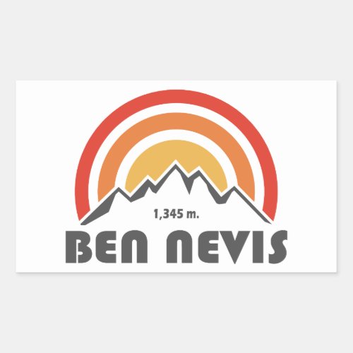 Ben Nevis Rectangular Sticker