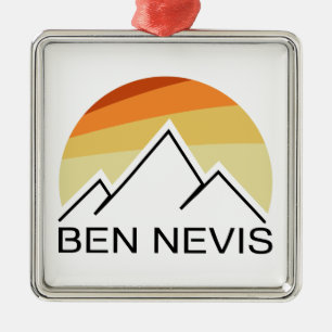Ben Nevis Retro Metal Ornament