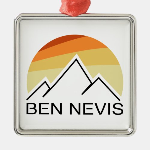 Ben Nevis Retro Metal Ornament